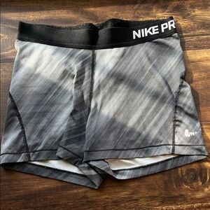 Nike Pro Gradient Black and White Shorts
